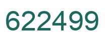 Number 622499 green image