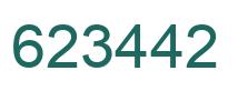 Número 623442 imagen verde