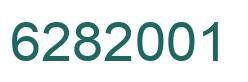 Number 6282001 green image