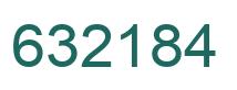 Number 632184 green image