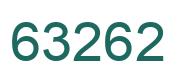 Number 63262 green image