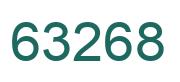 Number 63268 green image