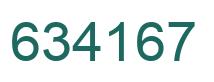 Number 634167 green image