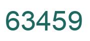 Number 63459 green image