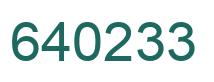 Número 640233 imagen verde