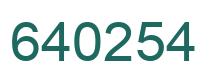 Número 640254 imagen verde