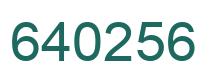Número 640256 imagen verde