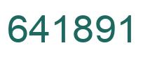 Number 641891 green image