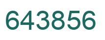 Number 643856 green image