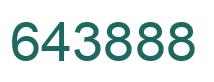 Number 643888 green image