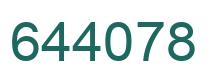 Number 644078 green image