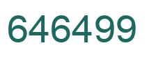 Number 646499 green image