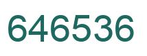 Número 646536 imagen verde