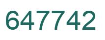Número 647742 imagen verde