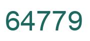 Number 64779 green image