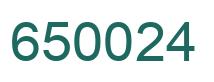 Número 650024 imagen verde