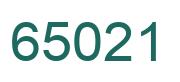Number 65021 green image