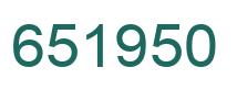 Número 651950 imagen verde