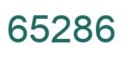 Number 65286 green image