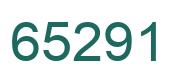 Number 65291 green image