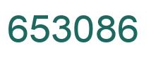 Number 653086 green image