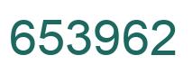 Number 653962 green image