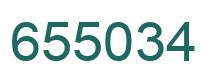Number 655034 green image