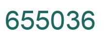 Number 655036 green image