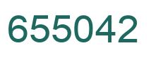 Number 655042 green image