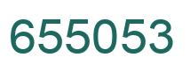 Number 655053 green image