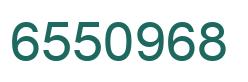 Number 6550968 green image