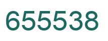 Number 655538 green image