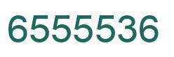 Number 6555536 green image