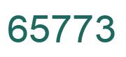 Number 65773 green image