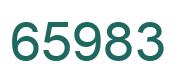 Number 65983 green image