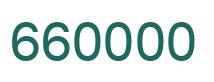 Number 660000 green image