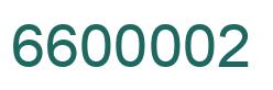 Number 6600002 green image