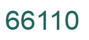 Number 66110 green image