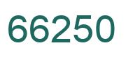 Number 66250 green image