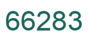 Number 66283 green image