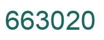 Number 663020 green image