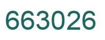 Number 663026 green image