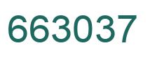 Number 663037 green image