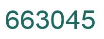Number 663045 green image