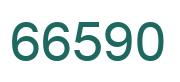 Number 66590 green image