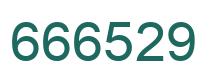 Number 666529 green image