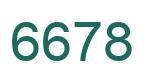 Number 6678 green image