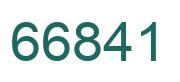 Number 66841 green image