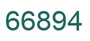 Number 66894 green image