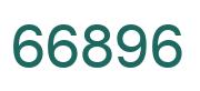 Number 66896 green image
